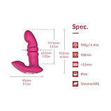 Смарт вібратор-пульсатор Fun Town Jive Pink, імітація фрикцій SO8916, фото 2