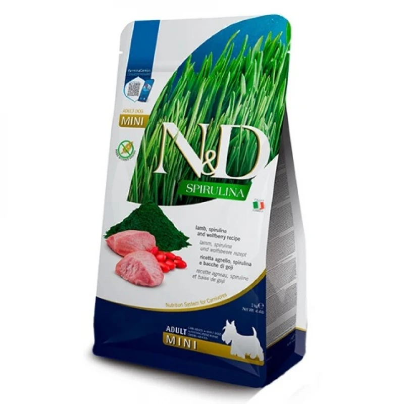 Сухий корм для собак Farmina (Фармина) N&D Spirulina Lamb Adult Mini - 2 кг