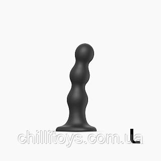 Насадка для страпона Strap-On-Me Dildo Plug Balls Black L SO8994