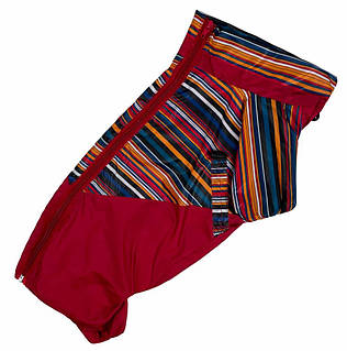 Дощовик комбінезон для такси Дівчинки Водовідштовхувальний змійка на спині Червоний веселка