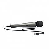 Потужний вібромасажер Dorcel Megawand Chrome Silver який перезаряджається, 160 режимів SO5529, фото 5