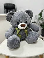 Мягкая игрушка-плед медвежонок(серый) Игрушка медведь с пледом, серого цвета