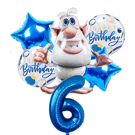 Фонтан із кульок Буба з цифрою, фото 2