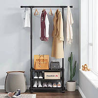 Стійка вішалка для зберігання одягу та взуття 165х93х35 см