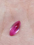 Рубін кабашон 17 * 7 * 9 мм камінь під прикрасу з натуральним рубіном Індія, фото 2