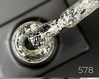 Star gel Designer professional гель лак для ногтей с фольгой объем 9 мл цвет золотистый