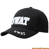 Бейсболка SWAT поліцейська кепка swat чорна