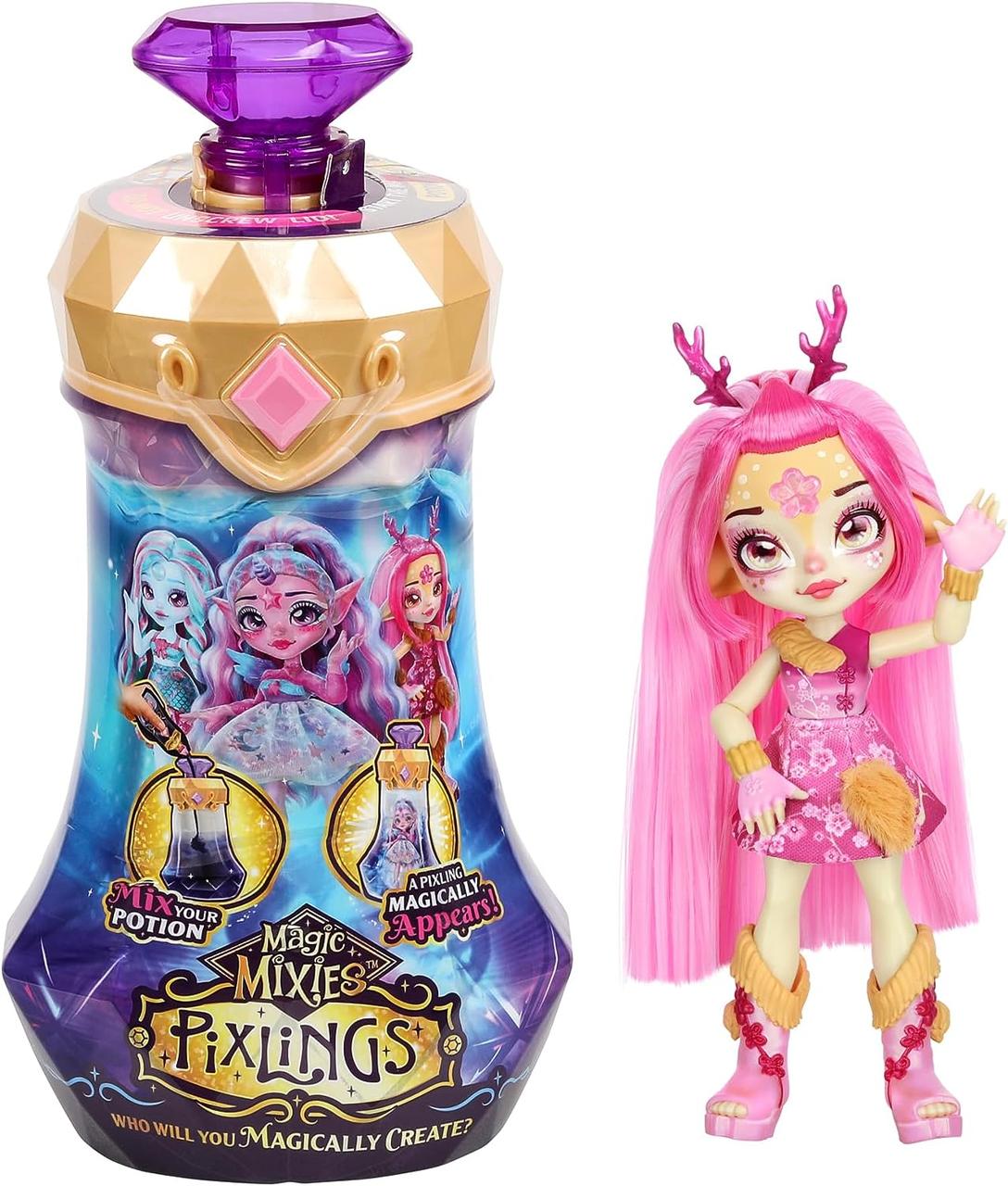 Лялька сюрприз олень Magic Mixies Pixlings. Unia The Unicorn Pixling