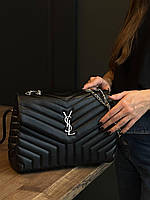 Жіноча сумка Yves Saint Laurent Excellent Bag (чорна) елегантна зручна сумочка для дівчини art0058 vkross