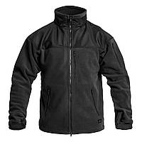 Куртка флисовая Helikon-Tex Classic Army Jacket - Fleece-Black,тактическая кофта с пащевкой НАТО черная