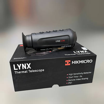 Тепловізійний монокуляр HikMicro LYNX LC06, 6.2 мм, 250 м, Wi-Fi (HM-2TS01-06XF / W-LC06), фото 1