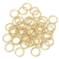 Кільця для біжутерії Золотисті 14мм.( 11 штук)