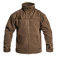 Куртка флисовая Helikon-Tex Classic Army Jacket - Fleece-Coyote,тактическая кофта с пащевкой НАТО койот