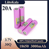 Аккумулятор высокотоковый 18650, LiitoKala 30Q, 3000mah, без защиты Оригинал r_195