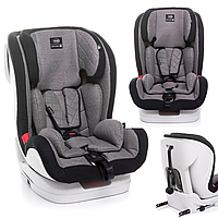 Кресло для машины детское с системой Isofix 9-36 кг 4BABY FLY-FIX Grey, Автокресло универсальное для детей