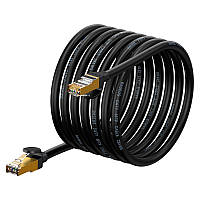 Патч-корд Baseus high Speed Seven types of RJ45 10Gigabit network cable 8м WKJS010601 black