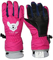 Детские перчатки Echt горнолыжные, розовый (C082-pink) - 8-9 лет