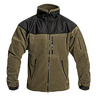 Куртка флисовая Helikon-Tex Classic Army Jacket - Fleece-Olive-Black,тактическая кофта с пащевкой НАТО олива