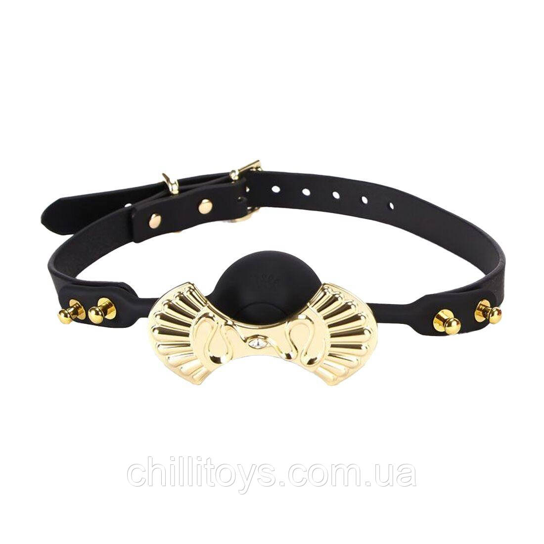 Розкішний кляп Zalo Silicone Ball Gag Black SO8229