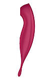 Смарт-вібратор для клітора з вакуумною стимуляцією Satisfyer Twirling Pro+ dark red SO6715, фото 4