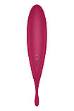 Смарт-вібратор для клітора з вакуумною стимуляцією Satisfyer Twirling Pro+ dark red SO6715, фото 5