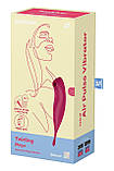 Смарт-вібратор для клітора з вакуумною стимуляцією Satisfyer Twirling Pro+ dark red SO6715, фото 7