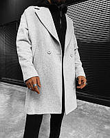 Пальто чоловіче сіре класика, нова модель