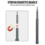 Викрутка прецизійна, кейс для викруток універсальний набір 44 в 1 з лопаткою і пінцетом, фото 10