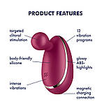 Вібратор для зовнішньої стимуляції Satisfyer Spot On 1 Berry, гнучкий відросток SO8413, фото 3