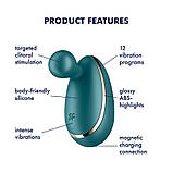 Вібратор для зовнішньої стимуляції Satisfyer Spot On 1 Green, гнучкий відросток SO8414, фото 3