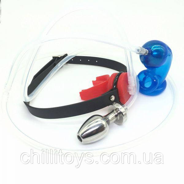 RECYCLER уринальна система OXBALL з анальною пробкою blue, фото 1