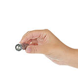 Віброкуля PowerBullet First-Class Bullet 2.5″ with Key Chain Pouch, Silver, 9 режимів вібрації SO6848, фото 3