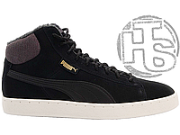 Женские кроссовки Puma Corduroy Classic Mid Black (с мехом) ALL13763