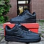 Чоловічі кросівки Nike Air Force Black (чорні) низькі стильні кросівки 570TP Найк vkross, фото 3