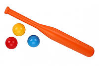 Игровой набор Бейсбол 4968TXK, 3 мячика с битой (Оранжевый) от LamaToys