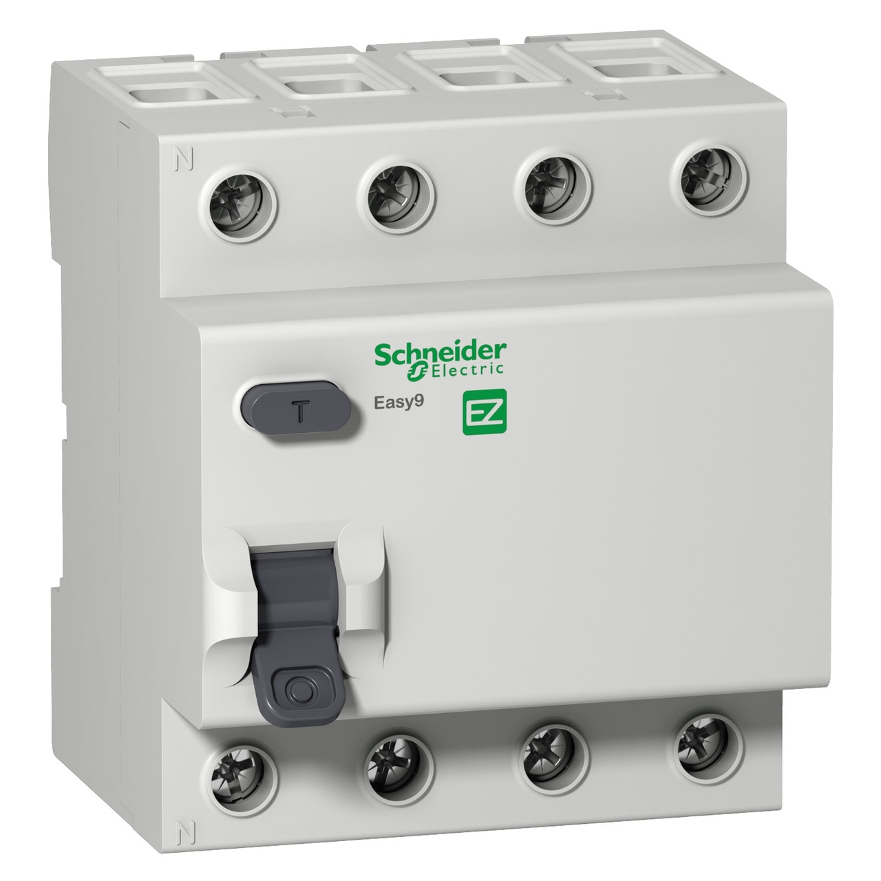 EZ9R34425 Пристрій захисного вимкнення (ПЗВ) EZ9 4P 25А 30мА AC 4,5кА Schneider
