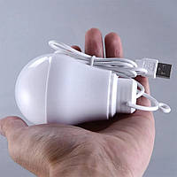 Є ОПТ Лампочка 5W USB led, Біла + інший колір, лампа,світильник, в повербанк