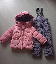 Теплая куртка со штанами  комплект зимняя  для девочки фирменная Kiko  на 2-3 года, фото 2