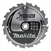 Диск пильный по дереву с гвоздями SPECIALIZED 185x15,88 мм 16T, B-09335, CN, 0, A, Makita