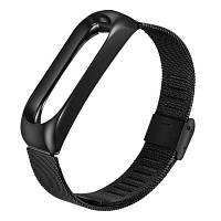 Ремешок для фитнес браслета BeCover Metal для Xiaomi Mi Band 3/4 Black (704651) - Вища Якість та Гарантія!