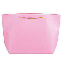 Подарочный пакет "Элегантный пакет", розовый 42х27 см