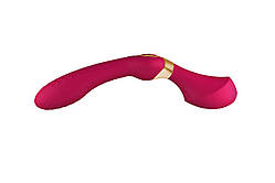 Вібромасажер Shunga Zoa Raspberry, двосторонній SO6912