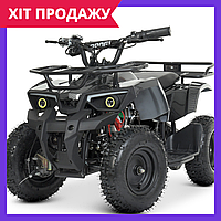 Квадроцикл детский электрический Profi HB-ATV800AS-19 серый