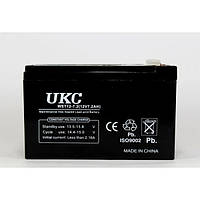 Аккумуляторная батарея 12В UKC BATTERY 12V 7A (Реальная ёмкость -30%), свинцово-кислотный аккумулятор