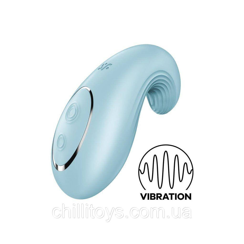 Вібратор Satisfyer Dipping Delight Light Blue, фото 1