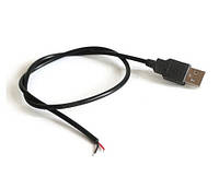 USB соединительный кабель, 2-контактный USB-разъем для подключения проводов для постоянного тока 5В