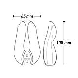 Вібратор для клітора Shunga Aiko Black, гнучкі кінчики SO6902, фото 4