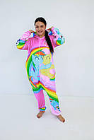 Взрослая пижама из плюш велюра кигуруми My little pony Теплый костюм кигуруми для девочки 180