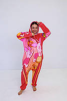 Взрослая пижама из плюш велюра кигуруми Пятачок Теплый костюм кигуруми для девочки