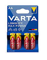 Батарейка Varta AA Longlife Max Power Mignon 4706 STILO (LR6) MN1500 1.5V B4 Alkaline, 4шт